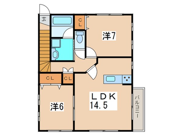 ハイライズ玉川学園の物件間取画像